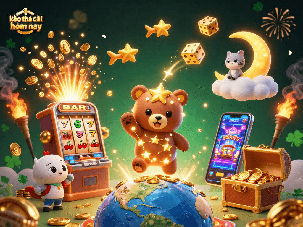 Bet on exciting slots with kèo nhà cái hôm nay in this vibrant casino scene.