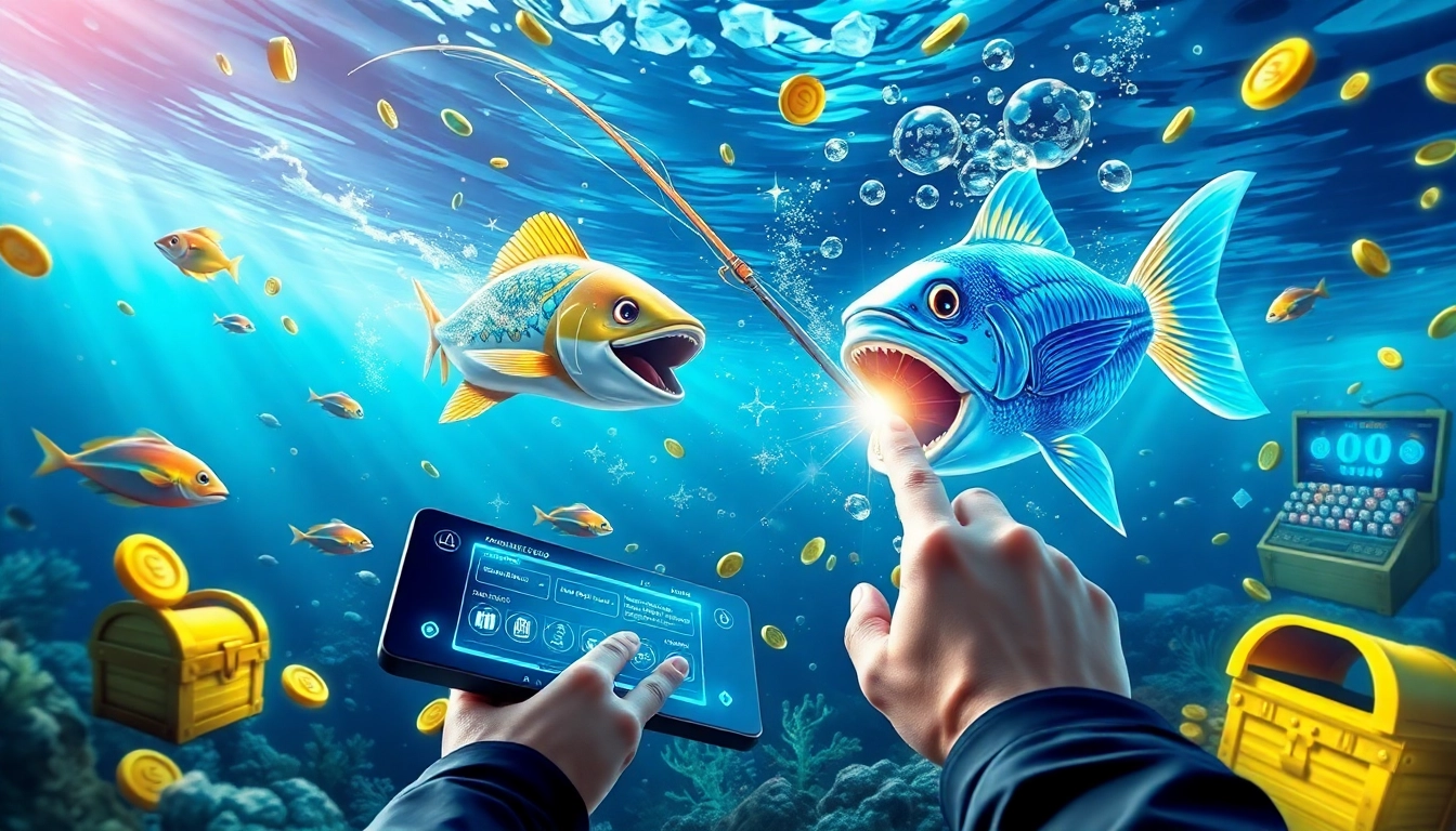 Experience the excitement of bắn cá đổi thưởng in a vibrant underwater casino world.