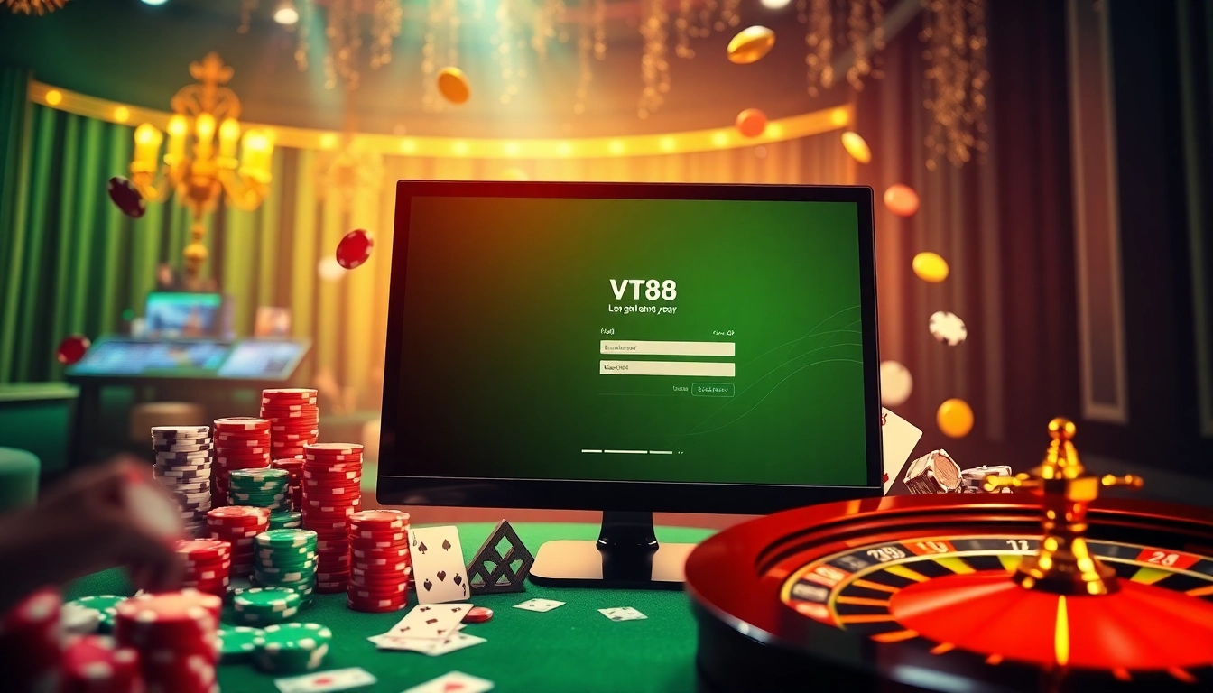 Log in to VT88 for thrilling casino experiences with engaging gaming elements.