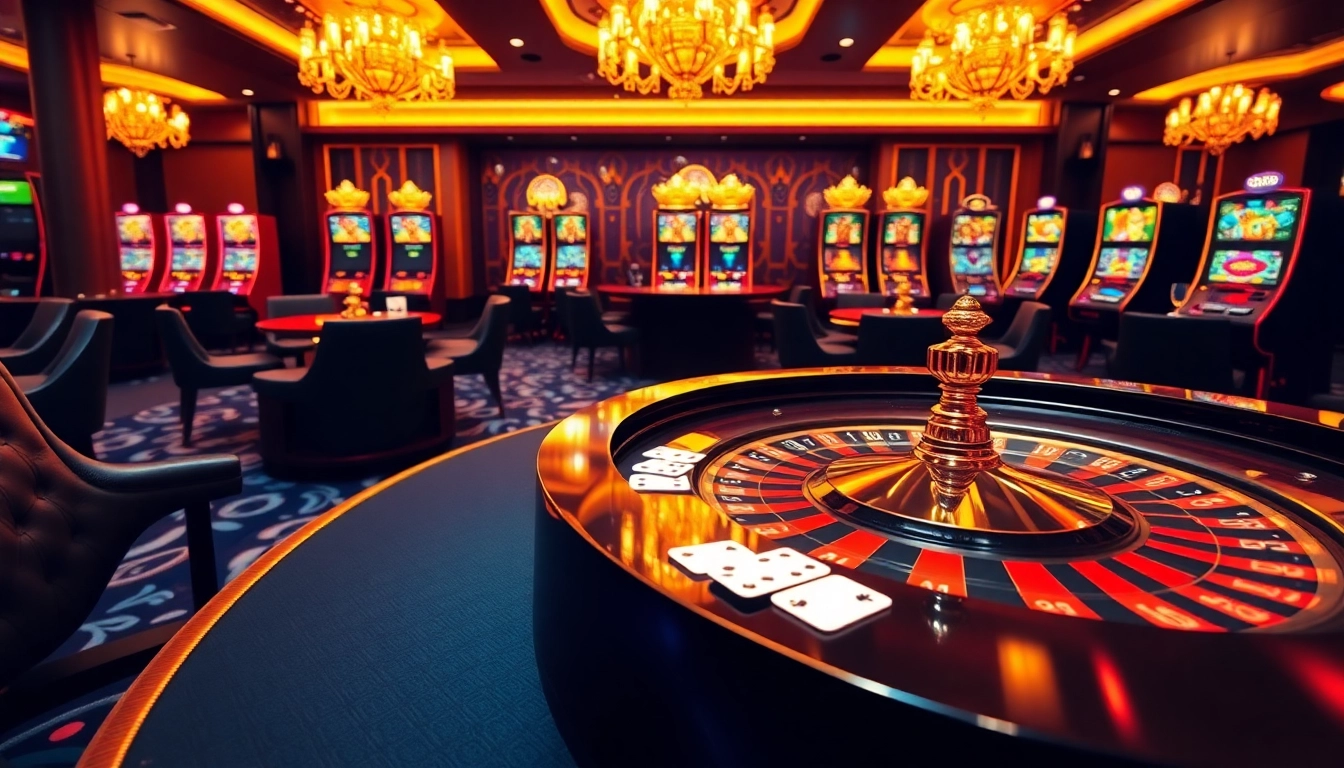 Engage in thrilling action at https://68vip.one/ with high-stakes cards and vibrant casino chips surrounding a roulette table.